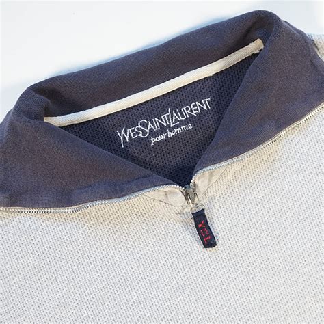 ysl spell out fleece|Vintage Yves Saint Lauren Quarter Zip Fleece Spell .